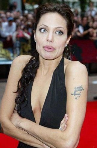 Забавные Лица Анджелины Джоли
