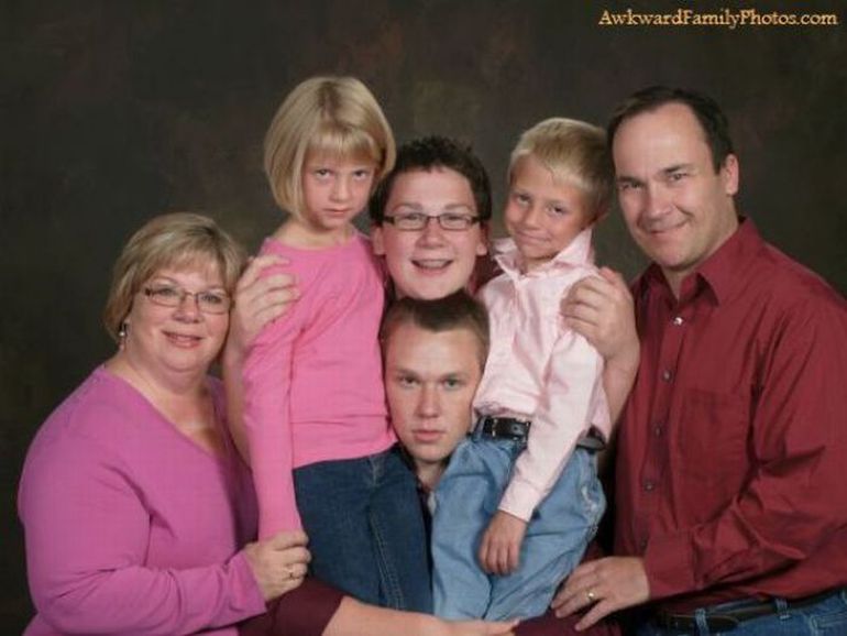 Смешные и странные семейные фотографии
