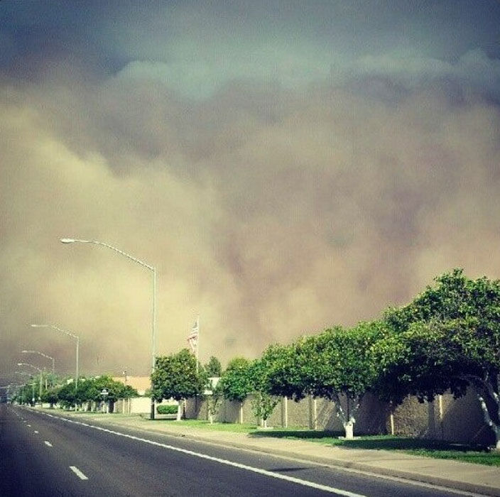 Жуткая Песчаная буря в Аризоне