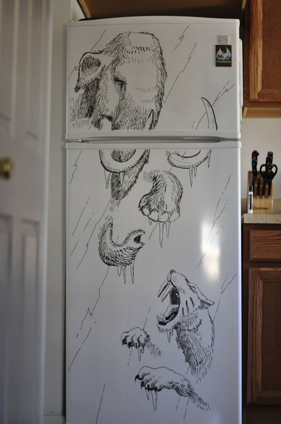 Забавные Рисунки на Холодильнике