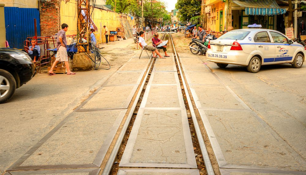Железнодорожная линия в Ханое