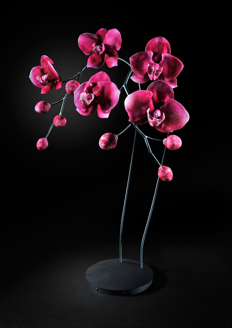 Гигантские цветы из стекла от Джейсона Гамрата