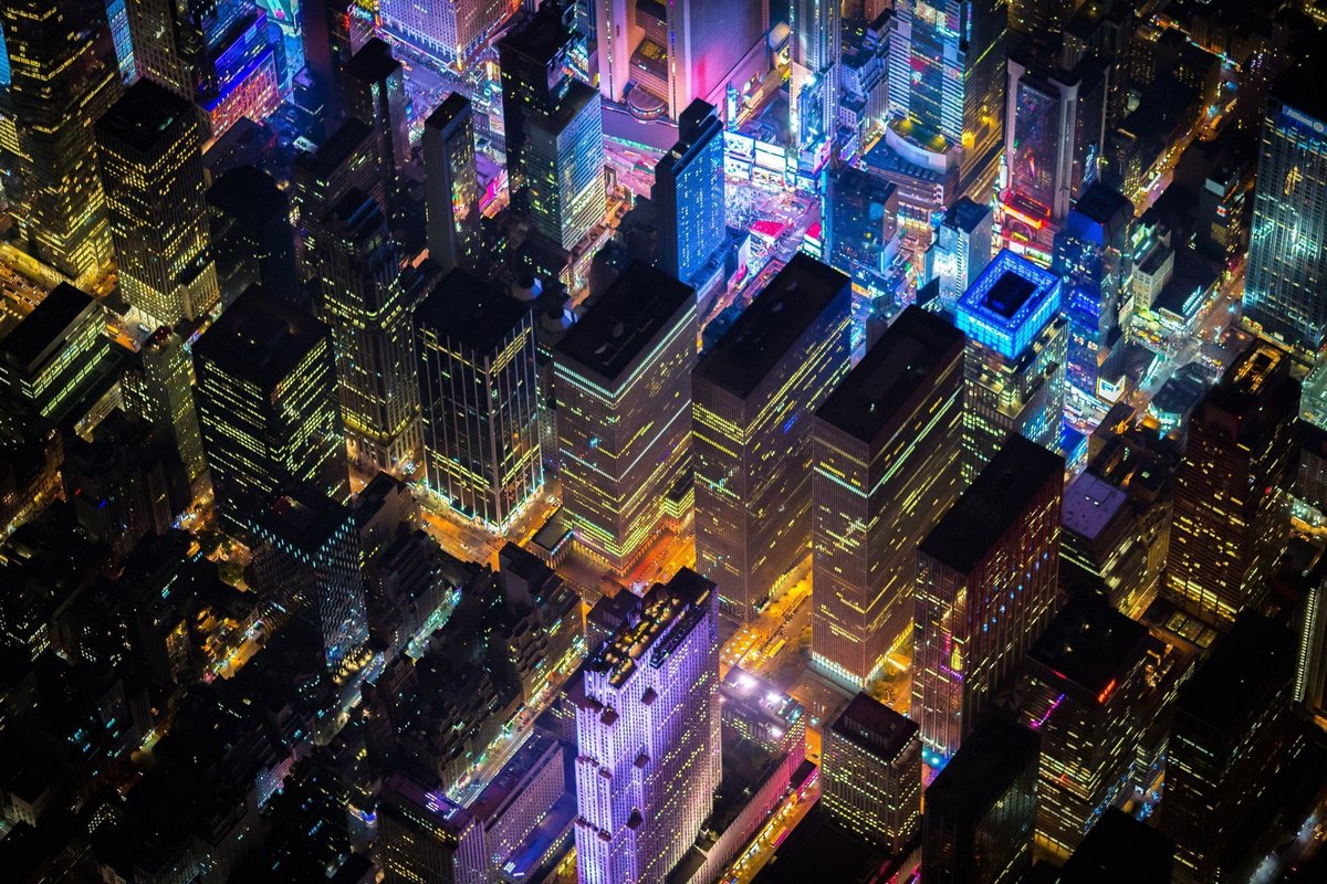 Фотографии Нью-Йорка с двухкилометровой высоты