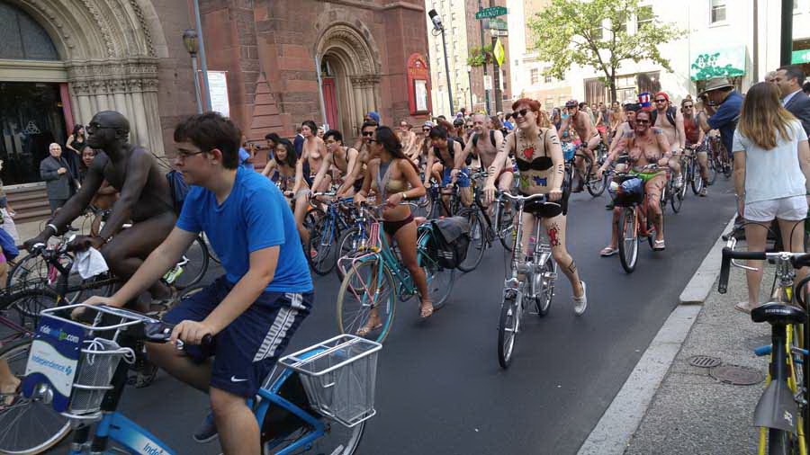 Голый велопробег в Филадельфии